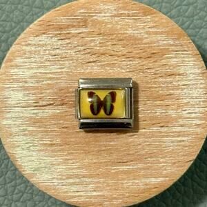 Blue Butterfly Italian Charm Bracelet Link